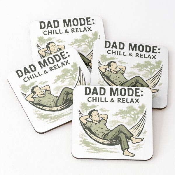 Item preview, Dad Mode: Chill & Relax – Laid-back Brushstroke Art designed and sold by The-Daily-Drape.