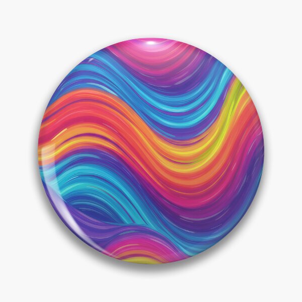 Item preview, Vibrant Colorful Wave Background – Energetic Blue Pink Yellow Flow designed and sold by Unlimited-Style.