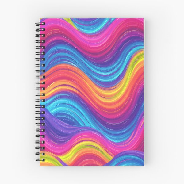 Item preview, Vibrant Colorful Wave Background – Energetic Blue Pink Yellow Flow designed and sold by Unlimited-Style.