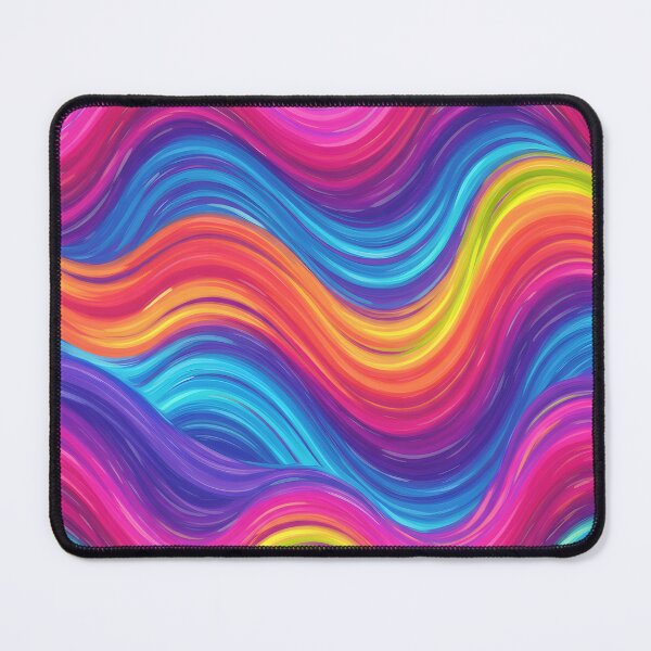 Item preview, Vibrant Colorful Wave Background – Energetic Blue Pink Yellow Flow designed and sold by Unlimited-Style.
