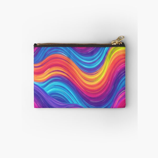 Item preview, Vibrant Colorful Wave Background – Energetic Blue Pink Yellow Flow designed and sold by Unlimited-Style.