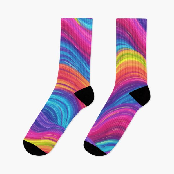 Item preview, Vibrant Colorful Wave Background – Energetic Blue Pink Yellow Flow designed and sold by Unlimited-Style.