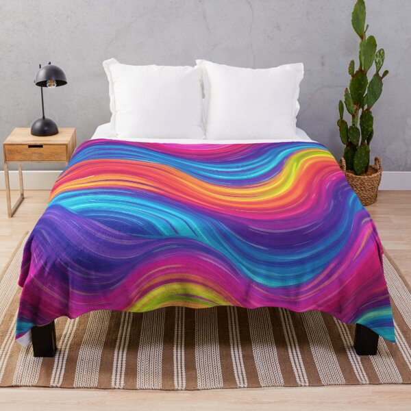 Item preview, Vibrant Colorful Wave Background – Energetic Blue Pink Yellow Flow designed and sold by Unlimited-Style.