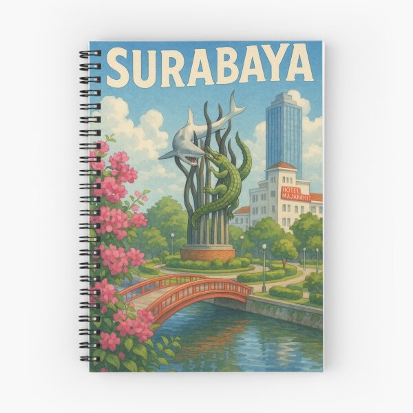 Item preview, Heroes Monument and Red Bridge, Surabaya designed and sold by Aryabek.