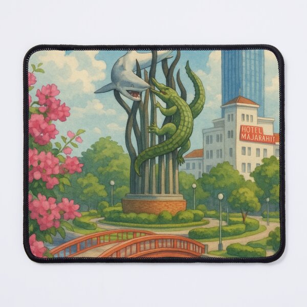 Item preview, Heroes Monument and Red Bridge, Surabaya designed and sold by Aryabek.
