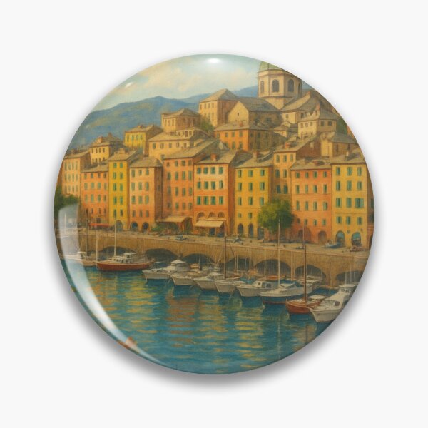 Item preview, Boats Along the Genova Marina designed and sold by Aryabek.