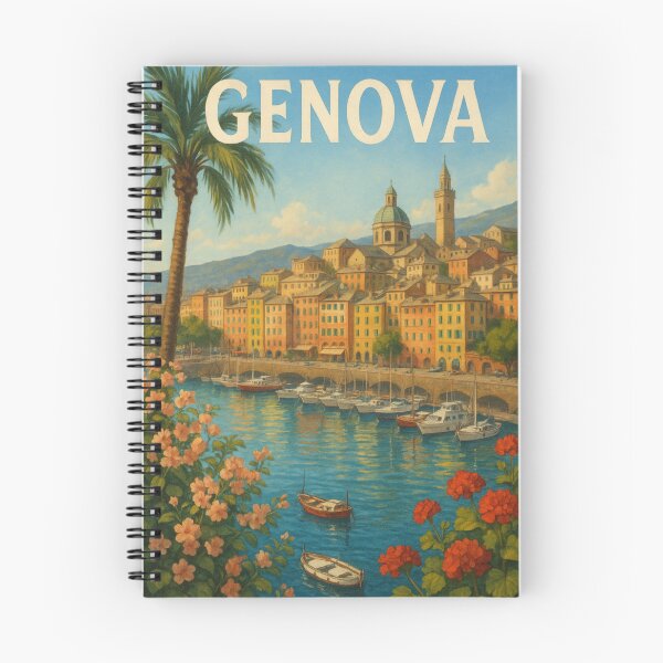 Item preview, Boats Along the Genova Marina designed and sold by Aryabek.