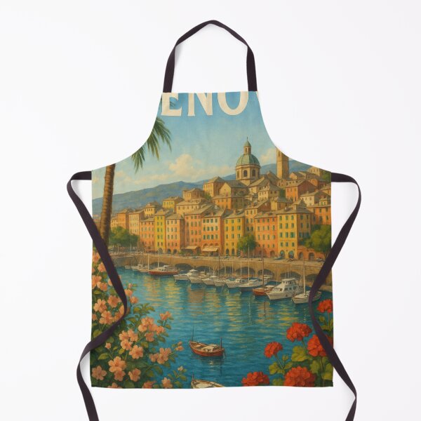 Item preview, Boats Along the Genova Marina designed and sold by Aryabek.