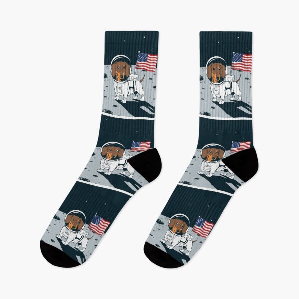 Item preview, Space Journey, Dachshund Astronaut, Space , Planet, Stars, Space Travel , July 4th designed and sold by KolorellaS.