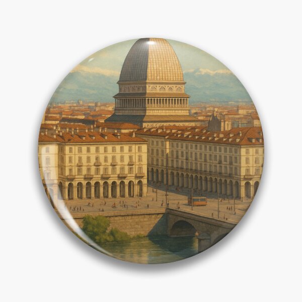 Item preview, Torino Cityscape with the Alps designed and sold by Aryabek.