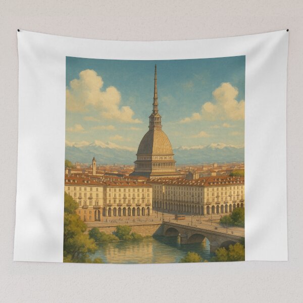 Item preview, Torino Cityscape with the Alps designed and sold by Aryabek.
