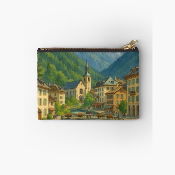 Item preview, Chamonix-Mont-Blanc Village and River designed and sold by Aryabek.
