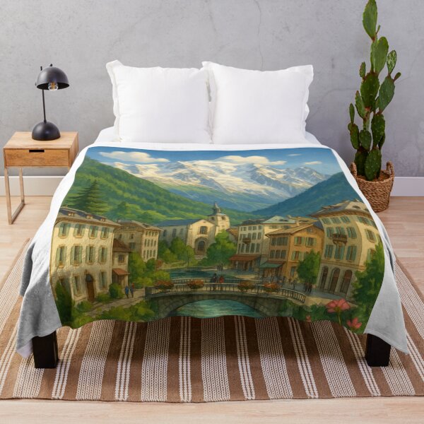 Item preview, Chamonix-Mont-Blanc Village and River designed and sold by Aryabek.