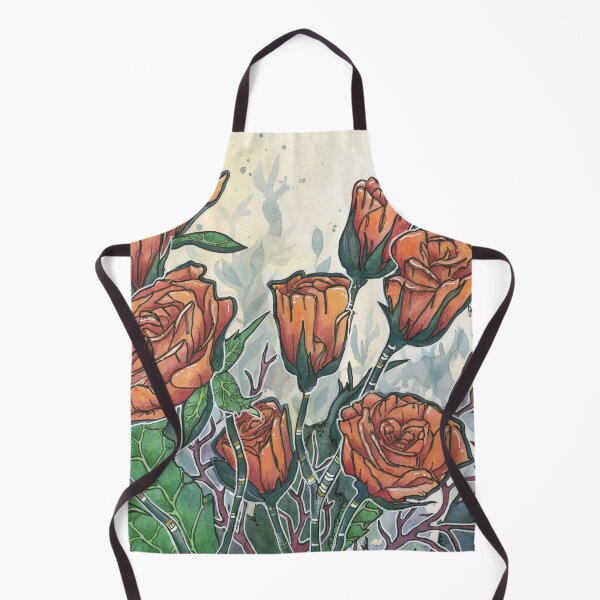 Item preview, Orange roses with brambles designed and sold by Joan and Rose.