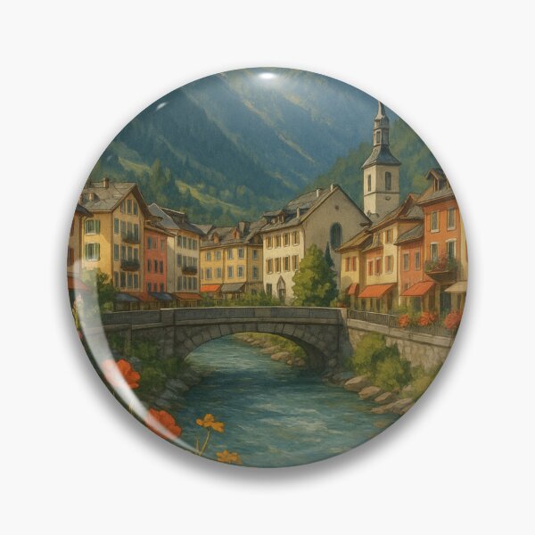 Item preview, Mont Blanc Overlooking Chamonix Village designed and sold by Aryabek.