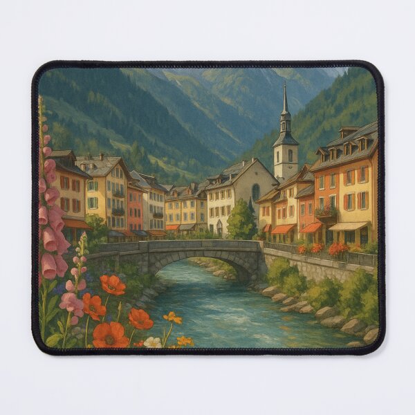 Item preview, Mont Blanc Overlooking Chamonix Village designed and sold by Aryabek.