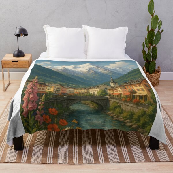 Item preview, Mont Blanc Overlooking Chamonix Village designed and sold by Aryabek.