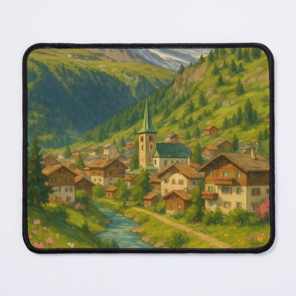Item preview, Matterhorn Over Zermatt Chalets designed and sold by Aryabek.