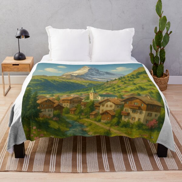 Item preview, Matterhorn Over Zermatt Chalets designed and sold by Aryabek.