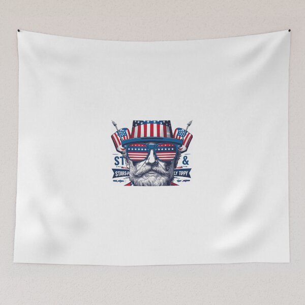 Item preview, Patriotic Bearded Man with USA Shades designed and sold by MathiWorks.