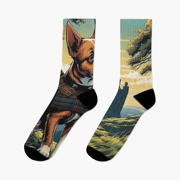 Item preview, Puppy wearing a Kilt while visiting Scotland designed and sold by Colin Bentham.