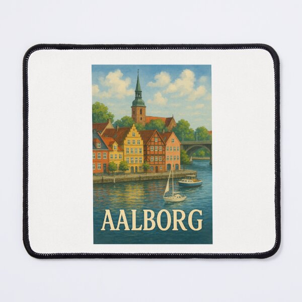 Item preview, Aalborg Canalfront with Budolfi Cathedral designed and sold by Places On Earth.
