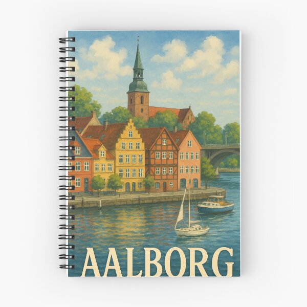 Item preview, Aalborg Canalfront with Budolfi Cathedral designed and sold by Places On Earth.
