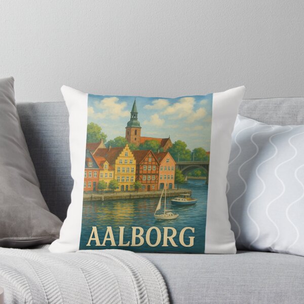Item preview, Aalborg Canalfront with Budolfi Cathedral designed and sold by Places On Earth.