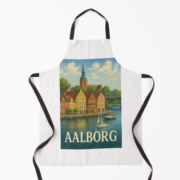 Item preview, Aalborg Canalfront with Budolfi Cathedral designed and sold by Places On Earth.