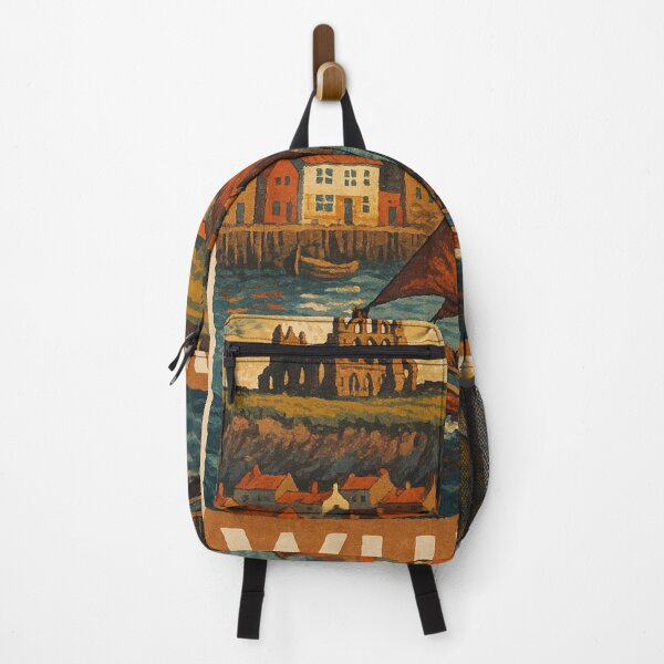 Item preview, Whitby Abbey Above Fishing Town designed and sold by Places On Earth.