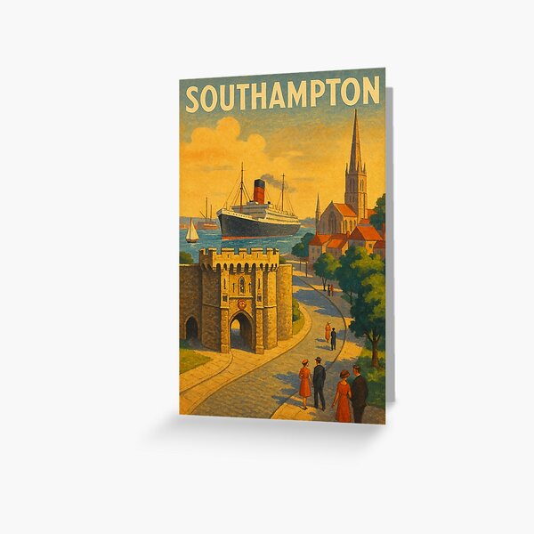 Item preview, Ocean Liner Departing Southampton designed and sold by Places On Earth.