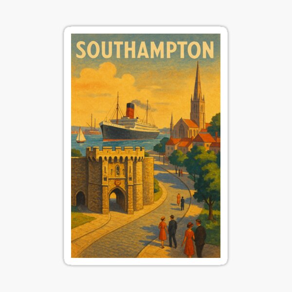 Item preview, Ocean Liner Departing Southampton designed and sold by Places On Earth.