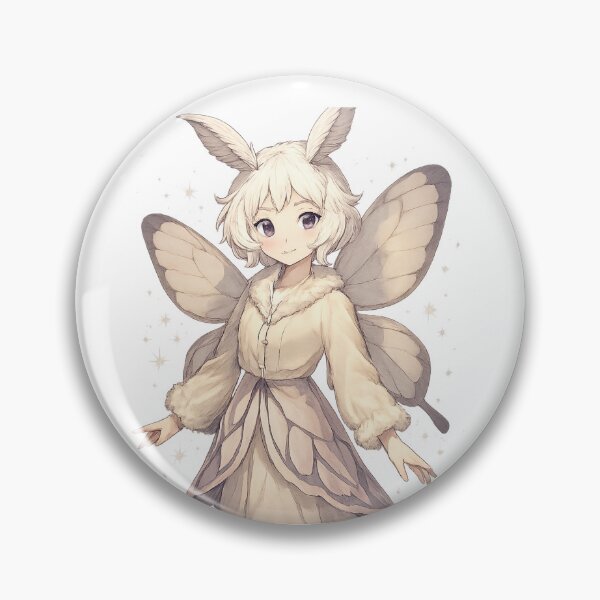 Item preview, "Moth Fairy Under Moonlight – Ethereal Fantasy Character Art" designed and sold by TheMeravella.