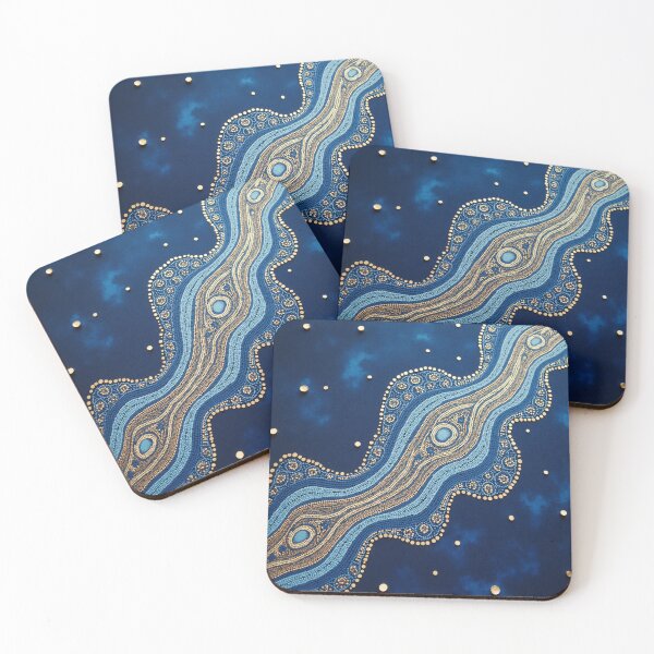 Item preview, Aboriginal Inspired Dot Art - An Unexplored In The Ocean designed and sold by GrinGalore.