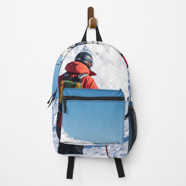 Item preview, Embrace the Thrill, Respect the Risks; High-Stakes Adventure: Skiing with Caution designed and sold by Creative-RE.