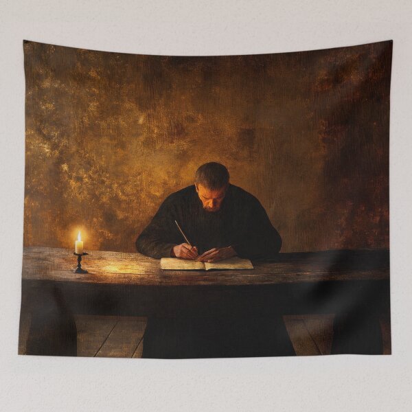 Item preview, Monk - Silence by Candlelight by Elin Norrgård designed and sold by VelvetEchoArt.
