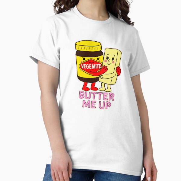 Artikel-Vorschau von Vegemite – Butter Me Up – Süßes Vegemite & Butter Wortspiel-Design, designt und verkauft von V.FAM.