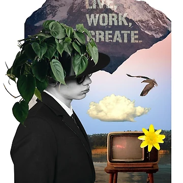 Artwork thumbnail, Live, work, create by CollageLab