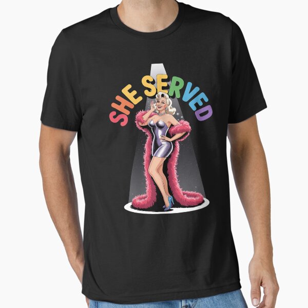 Item preview, Drag Queen She Served Pride Month LGBTQ Rainbow designed and sold by OzzyPix.