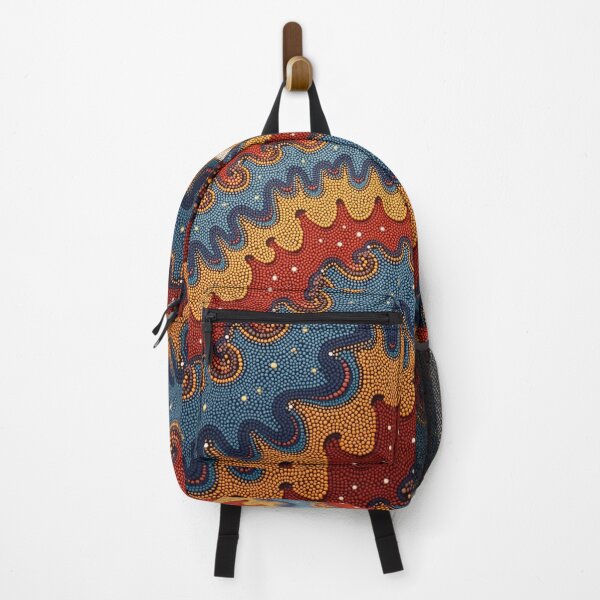 Item preview, Aboriginal Inspired Dot Art - With The Waves At Sunset designed and sold by GrinGalore.