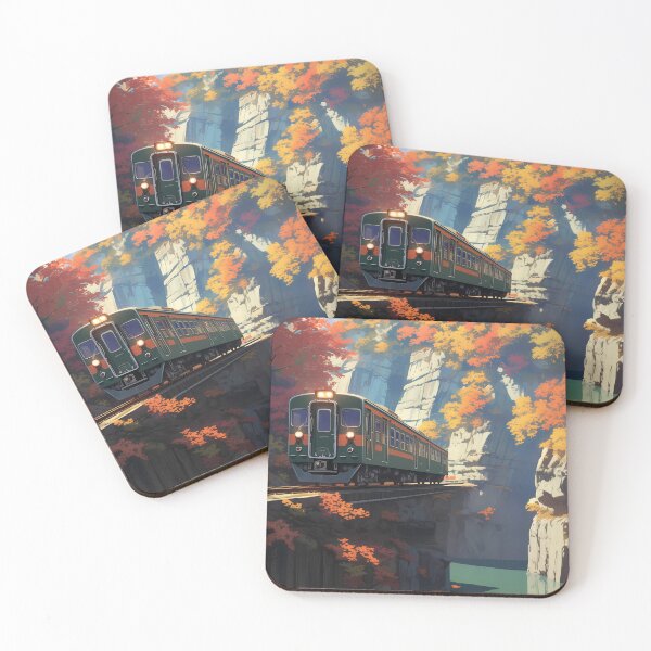 Item preview, Colored Leaves and Local Train designed and sold by YUI Works.
