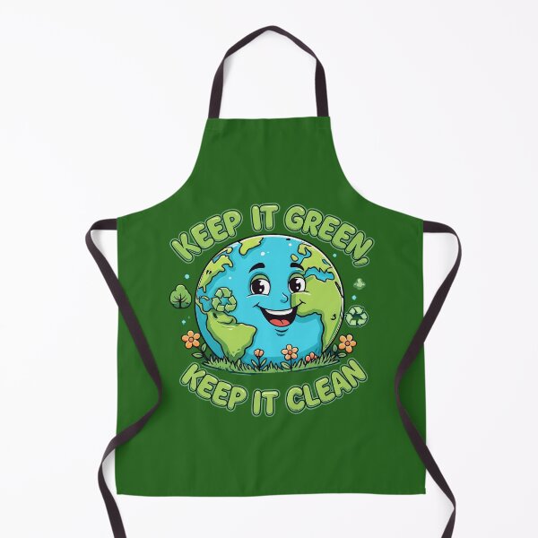 Item preview, Keep It Green, Keep It Clean – Cute Earth Design designed and sold by PrintBreeze.