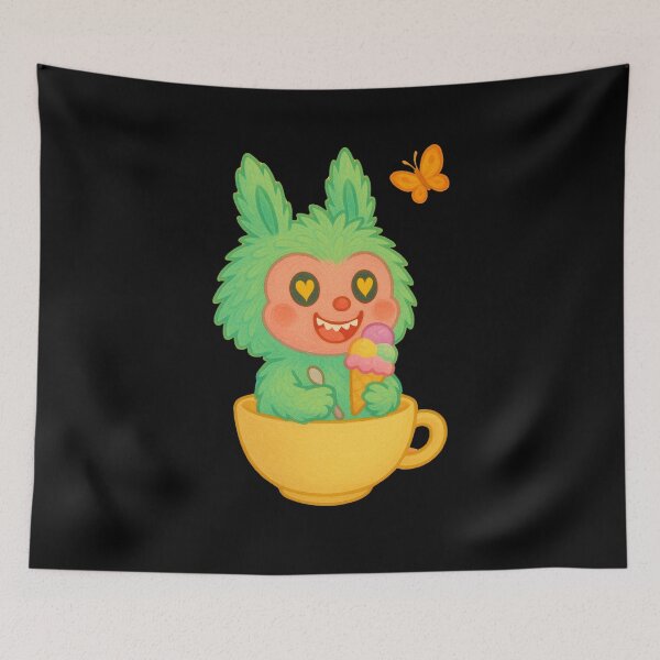 Item preview, LABUBU in a Tea Cup with ICE CREAM designed and sold by PHILOSOPHY-SWAG.