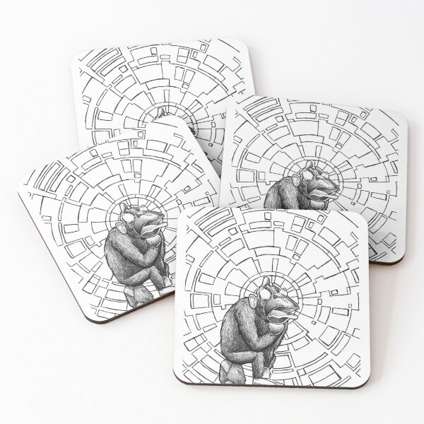 Item preview, thinking monkey designed and sold by ColarteGayart.