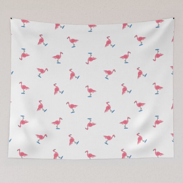Item preview, Watercolor Flamingo Vibes - Artistic Watercolor Design with White Background designed and sold by DLawsonDesigns.