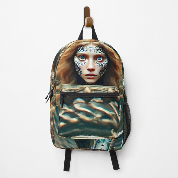 Item preview, Cyborg woman in the biomechanical forest designed and sold by _RudeMango.