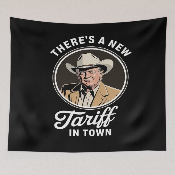 Artikelvorschau, Trump Tarif Shirt, Politisches Shirt, Lustiges Trump Shirt, Cowboy Trump entworfen und verkauft von splindoershop.