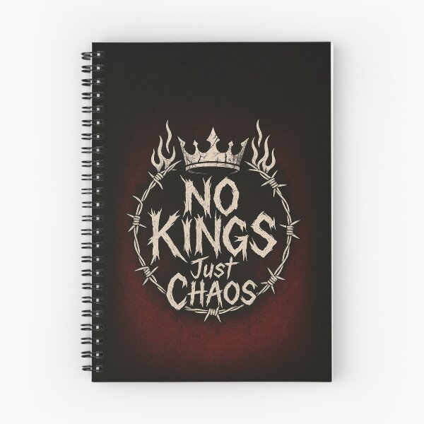Item preview, No Kings – Just Chaos | Gothic Rebellion Sticker designed and sold by PrometheusStyle.