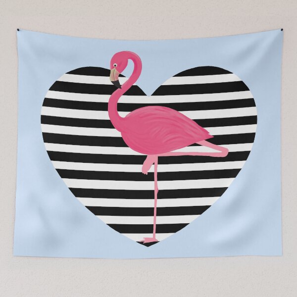 Item preview, Flamingo on Heart - AA0102C designed and sold by LionsHut.