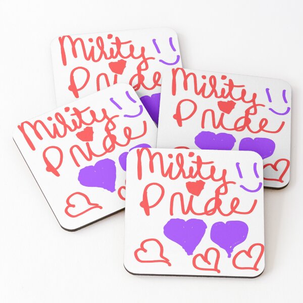 Item preview, MILITARY PRIDE PURPLE HEARTS RED HEARTS designed and sold by Artqween .